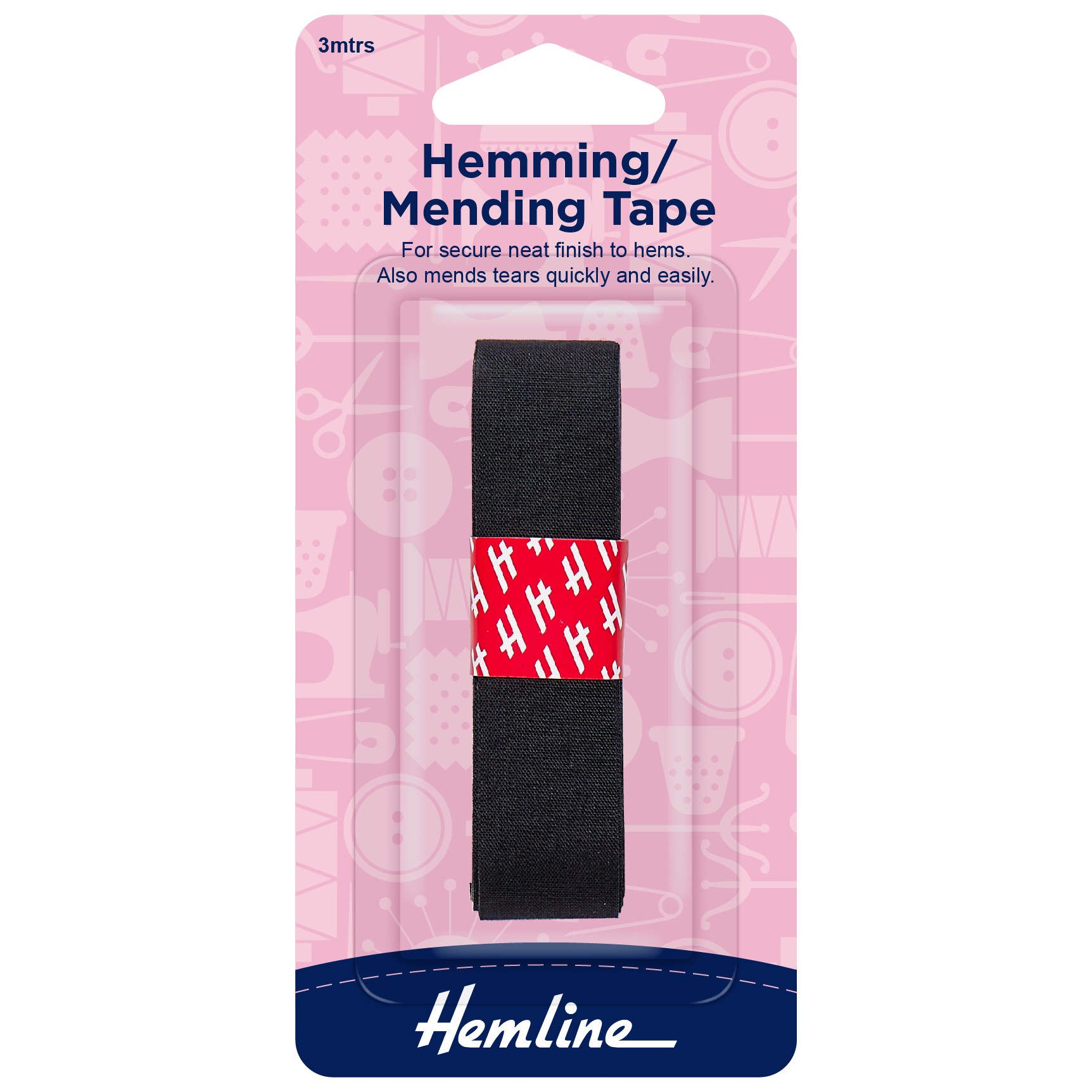 Hemline Hemming Tape Black 3m x 20mm > Hemming & Fusibles > Barnyarns